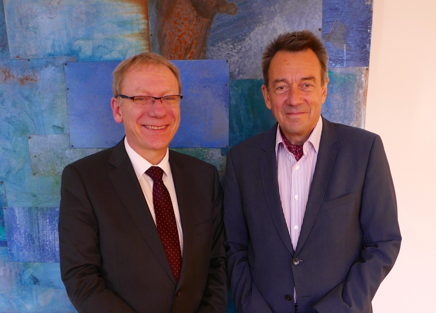 Thilo Marauhn (President of the IHFFC) and Peter Maurer (President of the ICRC).