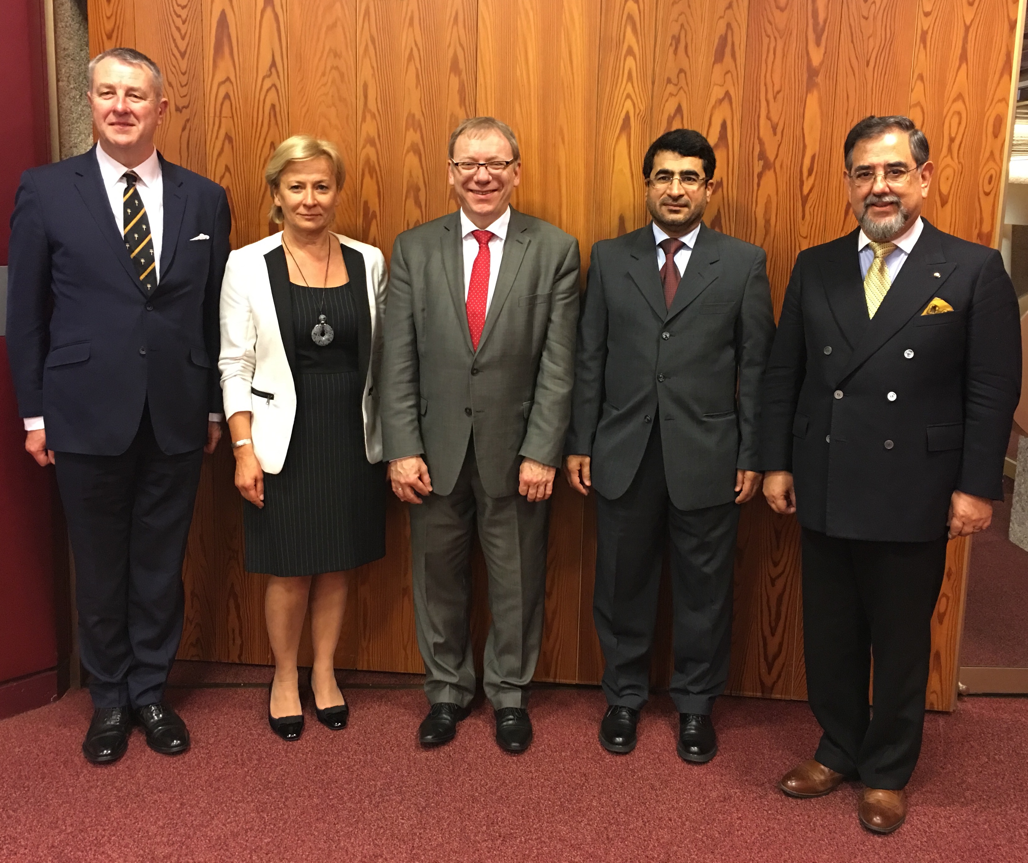 The Bureau of the Commission: Dr. Mohamed Mahmoud Al Kamali (United Arab Emirates), Dr. Elzbieta Mikos-Skuza (Poland), Prof. Thilo Marauhn (Germany), Dr. Robin McNeill Love (United Kingdom), Ambassador Alfredo Labbé (Chile)